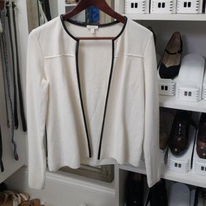 Talbots cardigan, winter white